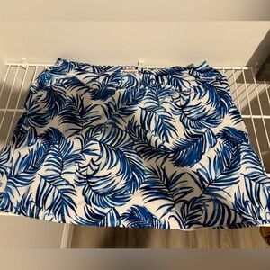 Tommy Bahama Blue and White Tropical Skort